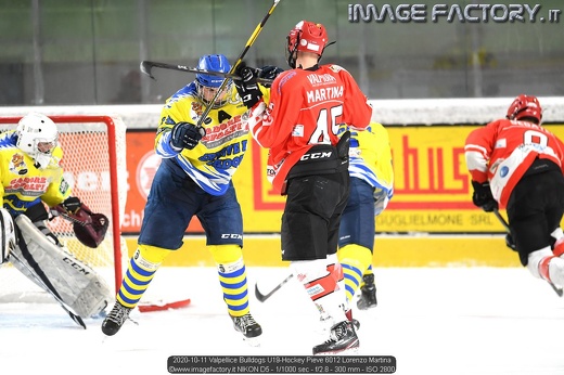 2020-10-11 Valpellice Bulldogs U19-Hockey Pieve 6012 Lorenzo Martina